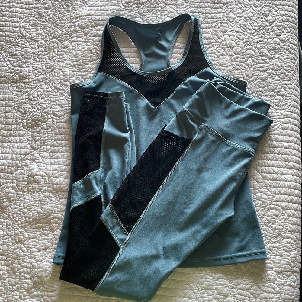 Blue work out set